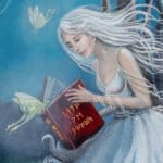 Lost in a Good Book, painted by renowned UK fantasy artist Ann Richmond, is a mysterious, ethereal artwork featuring a book-reading Dryad riding a loyal badger. Part of the Otherwurlde Collection—and created in collaboration with writer Gary Hyland—the piece transports viewers into a magical realm where armoured animals and evocative narratives come to life. Offered as affordable art with story, collectors can choose between the original artwork and an exclusive range of fine-art prints. Discover the enchantment at Otherwurlde.com.