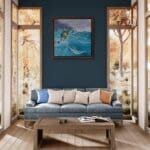 Windcheetah!, painted by renowned UK fantasy artist Ann Richmond, is an optimistic and supportive piece of fantasy art featuring a cheetah and a lemur sprinting over waves in pursuit of a mysterious red balloon. Part of the Otherwurlde Collection—and created in collaboration with writer Gary Hyland—the piece transports viewers into a magical realm where armoured animals and evocative narratives come to life. Offered as affordable art with story, collectors can choose between the original artwork and an exclusive range of fine-art prints. Discover the enchantment at Otherwurlde.com.