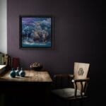 Infinite Dreams, painted by renowned UK fantasy artist Ann Richmond, is a mysterious and enigmatic piece of fantasy art featuring an African elephant aboard a whimsical little steamboat... Part of the Otherwurlde Collection—and created in collaboration with writer Gary Hyland—the piece transports viewers into a magical realm where armoured animals and evocative narratives come to life. Offered as affordable art with story, collectors can choose between the original artwork and an exclusive range of fine-art prints. Discover the enchantment at Otherwurlde.com.