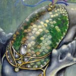 The One That Got Away... painted by renowned UK fantasy artist Ann Richmond, is a beautiful and enigmatic piece of fantasy art featuring an airborne sealion as she collects balloons in a magical forest... Part of the Otherwurlde Collection—and created in collaboration with writer Gary Hyland—the piece transports viewers into a magical realm where armoured animals and evocative narratives come to life. Offered as affordable art with story, collectors can choose between the original artwork and an exclusive range of fine-art prints. Discover the enchantment at Otherwurlde.com.