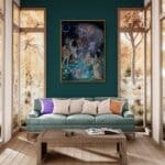 Everyday Miracles... painted by renowned UK fantasy artist Ann Richmond, is a beautiful and mysterious piece of fantasy art featuring a disparate group of animals witnessing Siamese fighting fish floating into the night sky... Part of the Otherwurlde Collection—and created in collaboration with writer Gary Hyland—the piece transports viewers into a magical realm where armoured animals and evocative narratives come to life. Offered as affordable art with story, collectors can choose between the original artwork and an exclusive range of fine-art prints. Discover the enchantment at Otherwurlde.com.