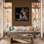 Enlightenment, painted by renowned UK fantasy artist Ann Richmond, is a dreamlike and inspirational piece of fantasy art featuring a dryad and her companions as she receives wisdom from a bee. Part of the Otherwurlde Collection—and created in collaboration with writer Gary Hyland—the piece transports viewers into a magical realm where armoured animals and evocative narratives come to life. Offered as affordable art with story, collectors can choose between the original artwork and an exclusive range of fine-art prints. Discover the enchantment at Otherwurlde.com.