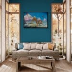 A Great Leap Forward, painted by renowned UK fantasy artist Ann Richmond, is an inspirational and wondrous piece of fantasy art featuring a tiger racing along the beach to keep a special kite aloft. Part of the Otherwurlde Collection—and created in collaboration with writer Gary Hyland—the piece transports viewers into a magical realm where armoured animals and evocative narratives come to life. Offered as affordable art with story, collectors can choose between the original artwork and an exclusive range of fine-art prints. Discover the enchantment at Otherwurlde.com.