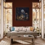 Dinner For One?, painted by renowned UK fantasy artist Ann Richmond, is a stunning and captivating piece of fantasy art featuring a greedy giant panda and his red panda companion who's eyeing dinner! Part of the Otherwurlde Collection—and created in collaboration with writer Gary Hyland—the piece transports viewers into a magical realm where armoured animals and evocative narratives come to life. Offered as affordable art with story, collectors can choose between the original artwork and an exclusive range of fine-art prints. Discover the enchantment at Otherwurlde.com.