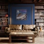 Pilgrim’s Rest, painted by renowned UK fantasy artist Ann Richmond, is an evocative and dreamlike piece of fantasy art featuring a trio of unlikely pilgrims—a red fox, a hare, and a toucan—as they make camp after a day's walking. Part of the Otherwurlde Collection—and created in collaboration with writer Gary Hyland—the piece transports viewers into a magical realm where armoured animals and evocative narratives come to life. Offered as affordable art with story, collectors can choose between the original artwork and an exclusive range of fine-art prints. Discover the enchantment at Otherwurlde.com.