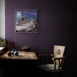 Pilgrim’s Rest, painted by renowned UK fantasy artist Ann Richmond, is an evocative and dreamlike piece of fantasy art featuring a trio of unlikely pilgrims—a red fox, a hare, and a toucan—as they make camp after a day's walking. Part of the Otherwurlde Collection—and created in collaboration with writer Gary Hyland—the piece transports viewers into a magical realm where armoured animals and evocative narratives come to life. Offered as affordable art with story, collectors can choose between the original artwork and an exclusive range of fine-art prints. Discover the enchantment at Otherwurlde.com.