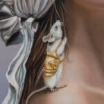 Approach is the first painting in Ann Richmond's From Whispers to Wings triptych, introducing a young woman in quiet contemplation as she begins a journey of self-discovery. Surrounded by a cloud of monarch butterflies, a hidden blue butterfly symbolises a yet-unfound idea amidst Otherwurlde—a fabled realm of armoured animals and their stories. Part of the Otherwurlde Collection, this fantasy art limited edition piece—conceived by renowned UK fantasy artist Ann Richmond and writer Gary Hyland—transports viewers into a magical realm where armoured animals and evocative narratives come to life. Offered as affordable art with story, collectors can choose between the original artwork and an exclusive range of fine-art prints. Discover the enchantment at Otherwurlde.com.