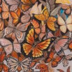 Approach is the first painting in Ann Richmond's From Whispers to Wings triptych, introducing a young woman in quiet contemplation as she begins a journey of self-discovery. Surrounded by a cloud of monarch butterflies, a hidden blue butterfly symbolises a yet-unfound idea amidst Otherwurlde—a fabled realm of armoured animals and their stories. Part of the Otherwurlde Collection, this fantasy art limited edition piece—conceived by renowned UK fantasy artist Ann Richmond and writer Gary Hyland—transports viewers into a magical realm where armoured animals and evocative narratives come to life. Offered as affordable art with story, collectors can choose between the original artwork and an exclusive range of fine-art prints. Discover the enchantment at Otherwurlde.com.