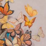 Approach is the first painting in Ann Richmond's From Whispers to Wings triptych, introducing a young woman in quiet contemplation as she begins a journey of self-discovery. Surrounded by a cloud of monarch butterflies, a hidden blue butterfly symbolises a yet-unfound idea amidst Otherwurlde—a fabled realm of armoured animals and their stories. Part of the Otherwurlde Collection, this fantasy art limited edition piece—conceived by renowned UK fantasy artist Ann Richmond and writer Gary Hyland—transports viewers into a magical realm where armoured animals and evocative narratives come to life. Offered as affordable art with story, collectors can choose between the original artwork and an exclusive range of fine-art prints. Discover the enchantment at Otherwurlde.com.