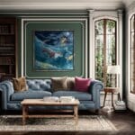 All That Glitters..., painted by renowned UK fantasy artist Ann Richmond, is a stunning and evocative piece of fantasy art featuring an otter in pursuit of golden carp, blissfully unaware of the 'real' treasure that lies forgotten below. Part of the Otherwurlde Collection—and created in collaboration with writer Gary Hyland—the piece transports viewers into a magical realm where armoured animals and evocative narratives come to life. Offered as affordable art with story, collectors can choose between the original artwork and an exclusive range of fine-art prints. Discover the enchantment at Otherwurlde.com.