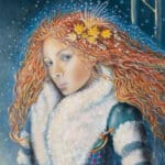 The Promise of Spring..., painted by renowned UK fantasy artist Ann Richmond, is a stunning and evocative piece of fantasy art featuring a mystical dryad and a company of wolves, as they walk from winter into spring. Part of the Otherwurlde Collection—and created in collaboration with writer Gary Hyland—the piece transports viewers into a magical realm where armoured animals and evocative narratives come to life. Offered as affordable art with story, collectors can choose between the original artwork and an exclusive range of fine-art prints. Discover the enchantment at Otherwurlde.com.