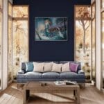 The Promise of Spring..., painted by renowned UK fantasy artist Ann Richmond, is a stunning and evocative piece of fantasy art featuring a mystical dryad and a company of wolves, as they walk from winter into spring. Part of the Otherwurlde Collection—and created in collaboration with writer Gary Hyland—the piece transports viewers into a magical realm where armoured animals and evocative narratives come to life. Offered as affordable art with story, collectors can choose between the original artwork and an exclusive range of fine-art prints. Discover the enchantment at Otherwurlde.com.