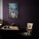 The Healer's Gift..., painted by renowned UK fantasy artist Ann Richmond, is a stunning and evocative piece of fantasy art featuring a mystical white deer stag and his squirrel shaman as they approach a wooded glade. Part of the Otherwurlde Collection—and created in collaboration with writer Gary Hyland—the piece transports viewers into a magical realm where armoured animals and evocative narratives come to life. Offered as affordable art with story, collectors can choose between the original artwork and an exclusive range of fine-art prints. Discover the enchantment at Otherwurlde.com.