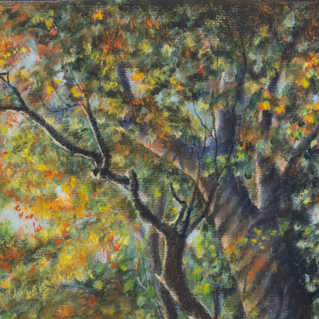 Pilgrim's Gather... painted by renowned UK fantasy artist Ann Richmond, is set in a rich, Autumnal woodland and introduces three companions on a journey of perseverance and spiritual awakening. Part of the Otherwurlde Collection, this artwork invites viewers into a fabled realm of armoured animals and hidden tales. Discover both the original work and fine-art prints of this enchanting piece at Otherwurlde.com.