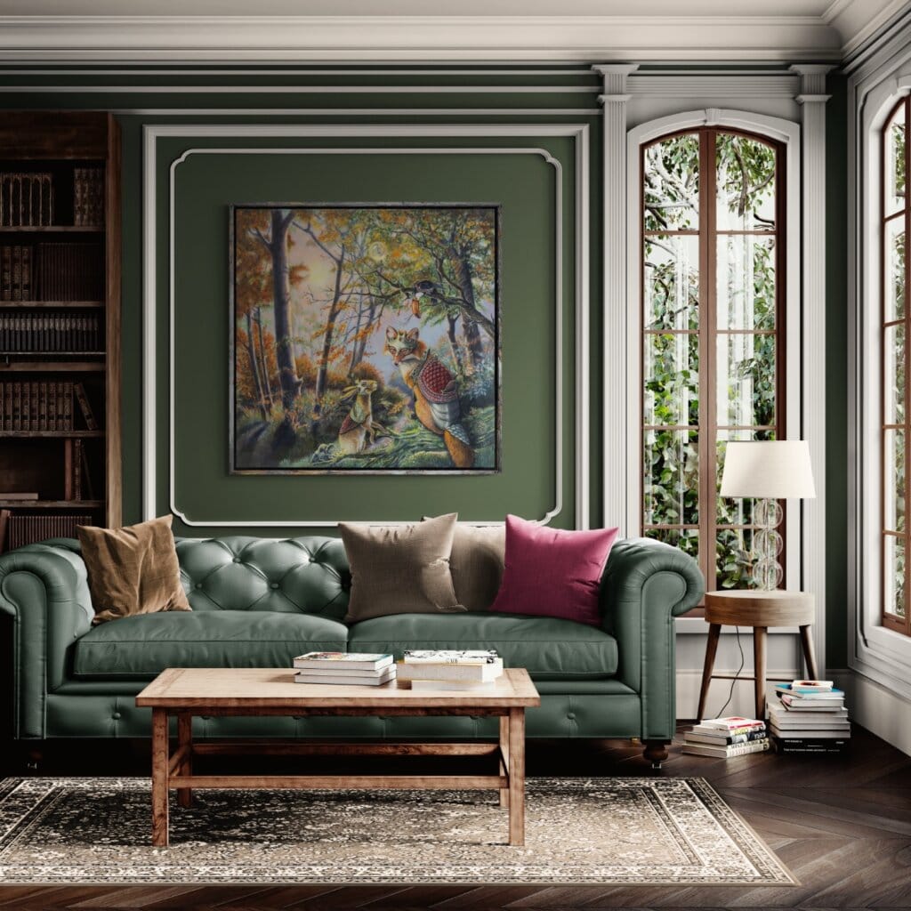 Pilgrim's Gather... painted by renowned UK fantasy artist Ann Richmond, is set in a rich, Autumnal woodland and introduces three companions on a journey of perseverance and spiritual awakening. Part of the Otherwurlde Collection—and created in collaboration with writer Gary Hyland—the piece transports viewers into a magical realm where armoured animals and evocative narratives come to life. Offered as affordable art with story, collectors can choose between the original artwork and an exclusive range of fine-art prints. Discover the enchantment at Otherwurlde.com.