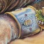 The Seed and the Flame... painted by renowned UK fantasy artist Ann Richmond, features a brave hedgehog as it presents an acorn to a gentle lion, in a scene rich with symbolism and emotion. Part of the Otherwurlde Collection—and created in collaboration with writer Gary Hyland—the piece transports viewers into a magical realm where armoured animals and evocative narratives come to life. Offered as affordable art with story, collectors can choose between the original artwork and an exclusive range of fine-art prints. Discover the enchantment at Otherwurlde.com.