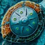 Steady As We Go... painted by renowned UK fantasy artist Ann Richmond, features a Green Sea Turtle as it 'flies' over a submerged cliff, in good company. In a scene rich with symbolism and emotion, it reinforces the notion that we're never alone; that any difficulty can be shared. Part of the Otherwurlde Collection—and created in collaboration with writer Gary Hyland—the piece transports viewers into a magical realm where armoured animals and evocative narratives come to life. Offered as affordable art with story, collectors can choose between the original artwork and an exclusive range of fine-art prints. Discover the enchantment at Otherwurlde.com.