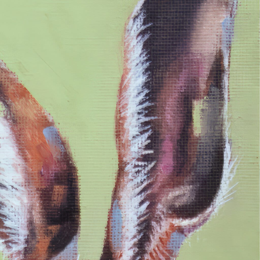 "Life in the Slow Lane..." painted by renowned UK wildlife artist Ann Richmond, is an endearing, whimsical portrait featuring a puzzled Hare as it encounters a snail... The piece comes alive with vibrant brush strokes over a richly textured canvas, capturing the delicate interplay of nature in a moment of quiet wonder. Each piece in The Wylde Ones is rendered in Richmond’s fresh, energetic, and gestural new style—a deliberate departure from her works in The Otherwurlde Collection. The backgrounds are carefully matched to hues from a heritage palette we affectionately call “Barrow & Fall”; complementing these striking and distinctive portrayals of British wildlife. Discover the original works and fine-art prints at Otherwurlde.com.