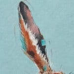 'Harey Landing!', features a little Wren, as it comes in for a landing on what looks to be a suitable perch... We're left wondering at the chaos that will soon ensue! 'Harey Landing!' is the third artwork in this collection by renowned UK wildlife artist Ann Richmond to feature a hare. The piece comes alive with vibrant brush strokes over a richly textured canvas, capturing the delicate interplay of nature in a moment of quiet wonder. Each piece in The Wylde Ones is rendered in Richmond’s fresh, energetic, and gestural new style—a deliberate departure from her works in The Otherwurlde Collection. The backgrounds are carefully matched to hues from a heritage palette we affectionately call “Barrow & Fall”; complementing these striking and distinctive portrayals of British wildlife. Discover the original works and fine-art prints at Otherwurlde.com.