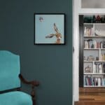 'Harey Landing!', features a little Wren, as it comes in for a landing on what looks to be a suitable perch... We're left wondering at the chaos that will soon ensue! 'Harey Landing!' is the third artwork in this collection by renowned UK wildlife artist Ann Richmond to feature a hare. The piece comes alive with vibrant brush strokes over a richly textured canvas, capturing the delicate interplay of nature in a moment of quiet wonder. Each piece in The Wylde Ones is rendered in Richmond’s fresh, energetic, and gestural new style—a deliberate departure from her works in The Otherwurlde Collection. The backgrounds are carefully matched to hues from a heritage palette we affectionately call “Barrow & Fall”; complementing these striking and distinctive portrayals of British wildlife. Discover the original works and fine-art prints at Otherwurlde.com.