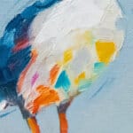 'Catch of the Day...', features a watchful Puffin, whose vigil is rewarded by the return of its partner; its beak overflowing with silvery fish...! Painted by renowned UK wildlife artist Ann Richmond, the artwork comes alive with vibrant brush strokes over a richly textured canvas, capturing the delicate interplay of nature in a moment of quiet wonder. Each piece in The Wylde Ones is rendered in Richmond’s fresh, energetic, and gestural new style—a deliberate departure from her works in The Otherwurlde Collection. The backgrounds are carefully matched to hues from a heritage palette we affectionately call “Barrow & Fall”; complementing these striking and distinctive portrayals of British wildlife. Discover the original works and fine-art prints at Otherwurlde.com.