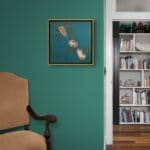 'The Great Divide...' is a loose sequel to the earlier piece 'Three Thieves!'. Our trio of berry-snatching field mice have now reached the enticing berry that's been just out of reach to this point... Now comes the REALLY hard part: dividing up the spoils! Painted by renowned UK wildlife artist Ann Richmond, the artwork comes alive with vibrant brush strokes over a richly textured canvas, capturing the delicate interplay of nature in a moment of quiet wonder. Each piece in The Wylde Ones is rendered in Richmond’s fresh, energetic, and gestural new style—a deliberate departure from her works in The Otherwurlde Collection. The backgrounds are carefully matched to hues from a heritage palette we affectionately call “Barrow & Fall”; complementing these striking and distinctive portrayals of British wildlife. Discover the original works and fine-art prints at Otherwurlde.com.