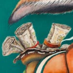 Surveyor of Elsewhere, painted by renowned UK fantasy artist Ann Richmond, is an enigmatic piece of fantasy art featuring a very special hare: a surveyor & map-maker possessed of both special ability and a snappy sense of style. Part of the Otherwurlde Collection—and created in collaboration with writer Gary Hyland—the piece transports viewers into a magical realm where armoured animals and evocative narratives come to life. Offered as affordable art with story, collectors can choose between the original artwork and an exclusive range of fine-art prints. Discover the enchantment at Otherwurlde.com.